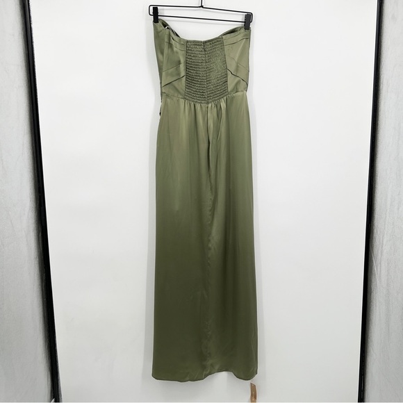 Reformation Barrow Silk Dress in Artichoke size 6 NWT - Picture 8 of 8